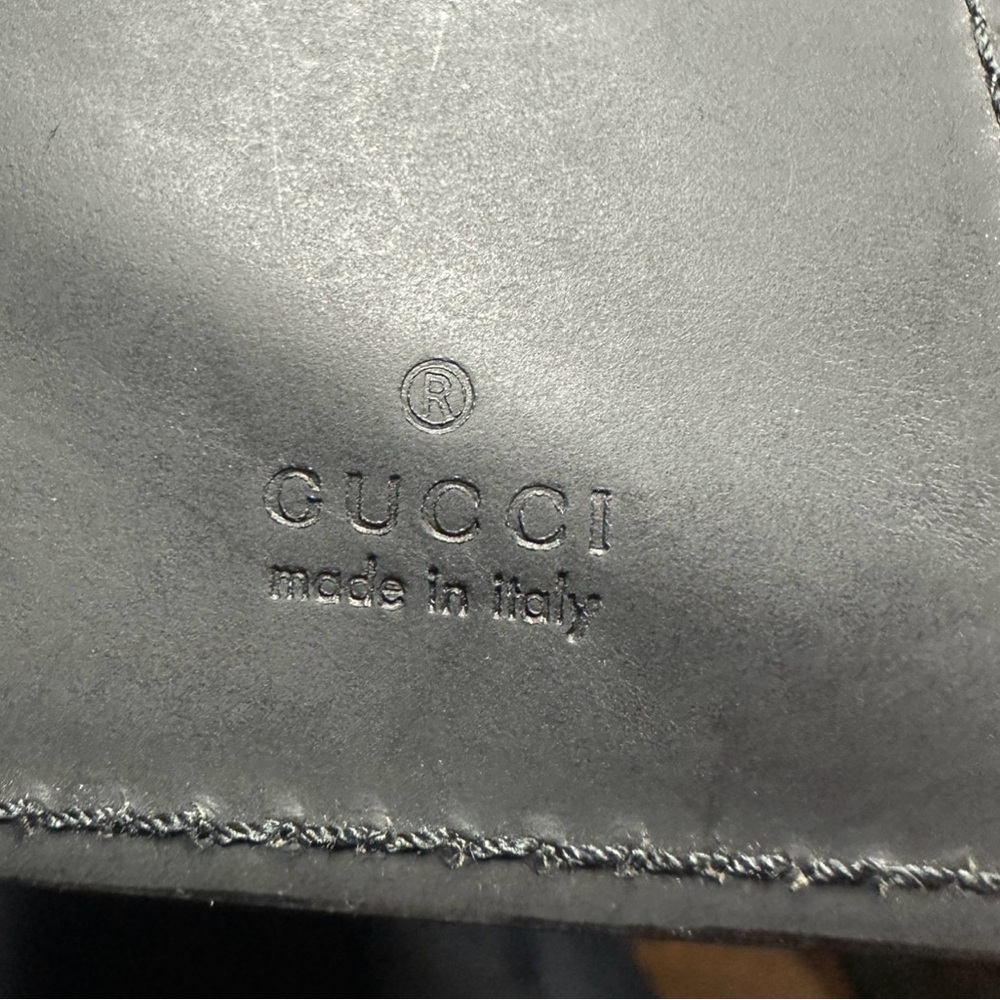 Gucci Black Leather Belt Strap (Made in Italy) Authentic Vintage Gucci Hardware